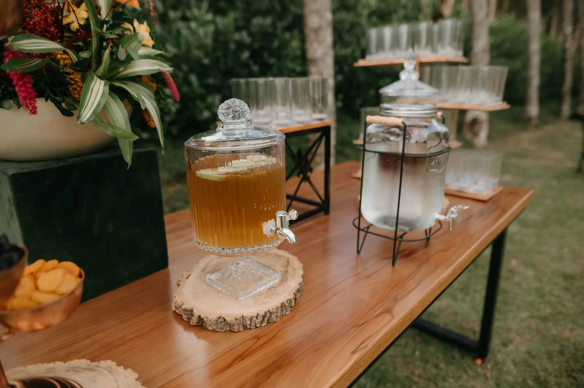 Receptivo do Menu Buffet servido aos convidados na cerimônia